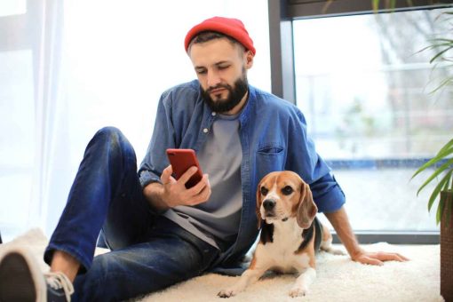 Mann-und-Beagle